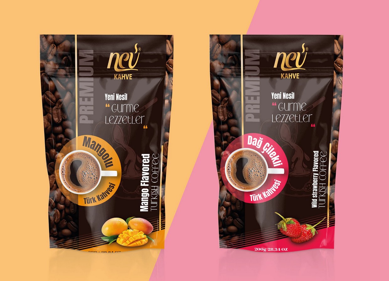 Nev Kahve Premium Gourmet Selection Pouch Design