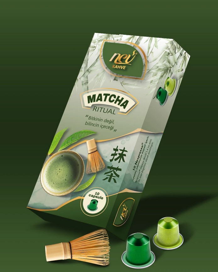 Nev Kahve Matcha Ritual Nespresso Capsule Box