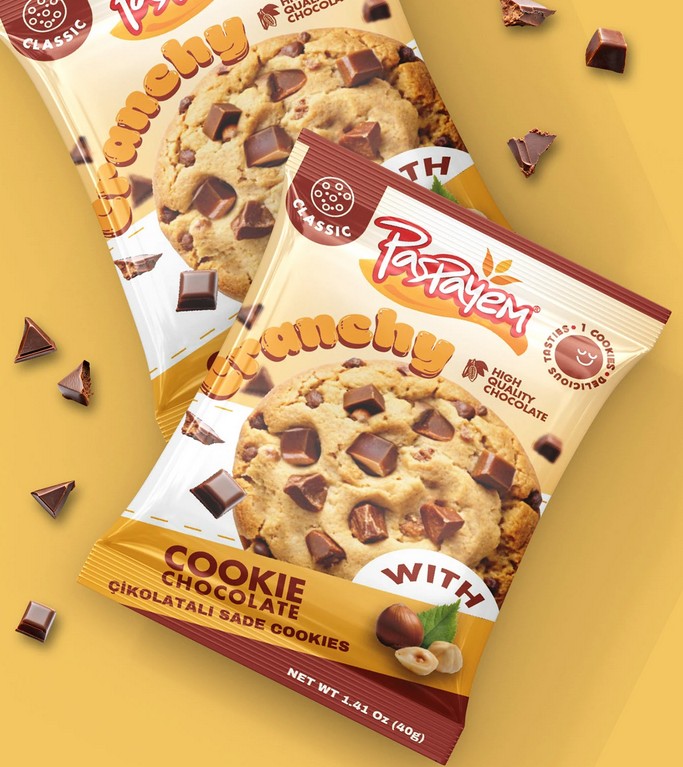 Paspayem Crunchy Chocolate Cookies Flowpack